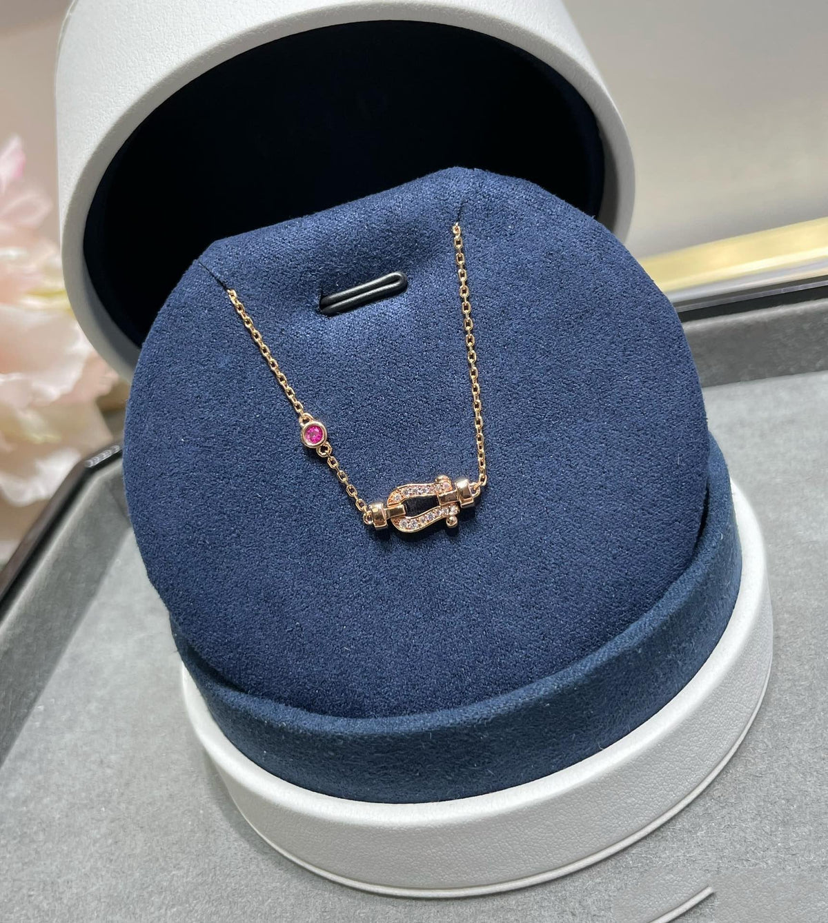 [⭐Renara]FORCE 10 DIAMOND CHAIN LINK PINK GOLD BRACELET