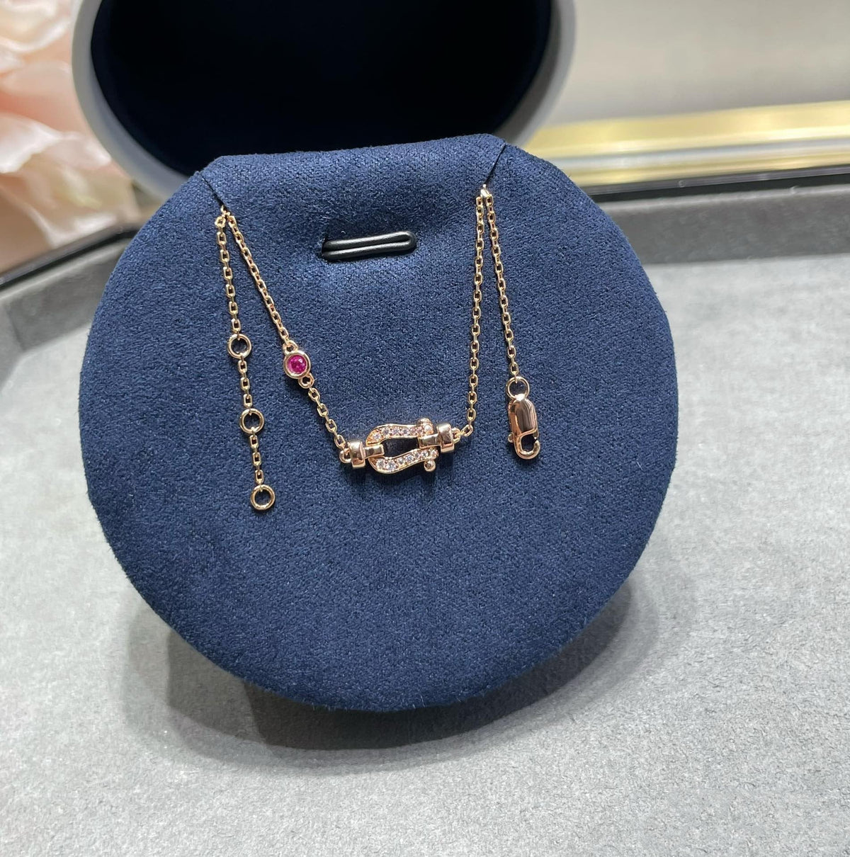 [⭐Renara]FORCE 10 DIAMOND CHAIN LINK PINK GOLD BRACELET