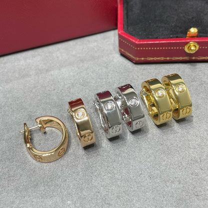[⭐Renara]LOVE 5.5MM 1 DIAMOND EARRINGS