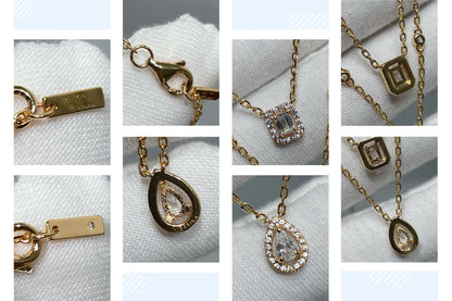 [⭐Renara]MY TWIN 2 ROW DIAMOND NECKLACE