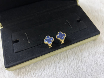 [⭐Renara]CLOVER PIETERSITE MEDIUM STUD EARRINGS