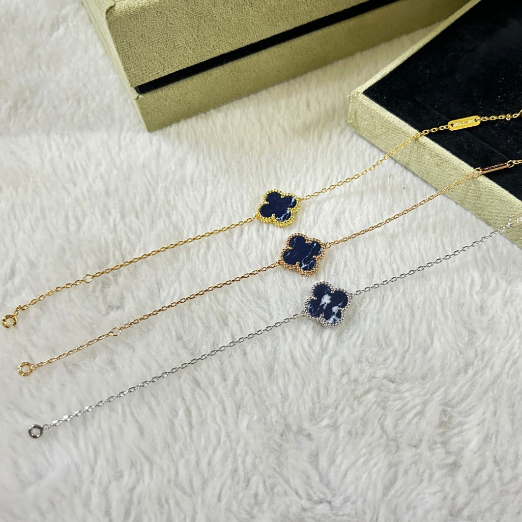 [⭐Renara]CLOVER 1 MOTIF PIETERSITE BRACELET