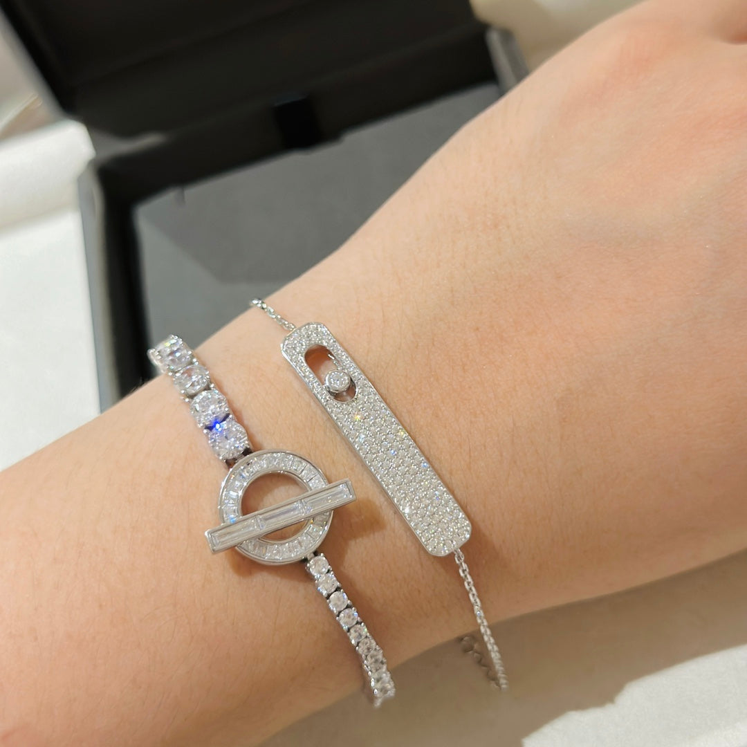 [⭐Renara]MOVE CLASSIQUE DIAMOND PAVED BRACELET