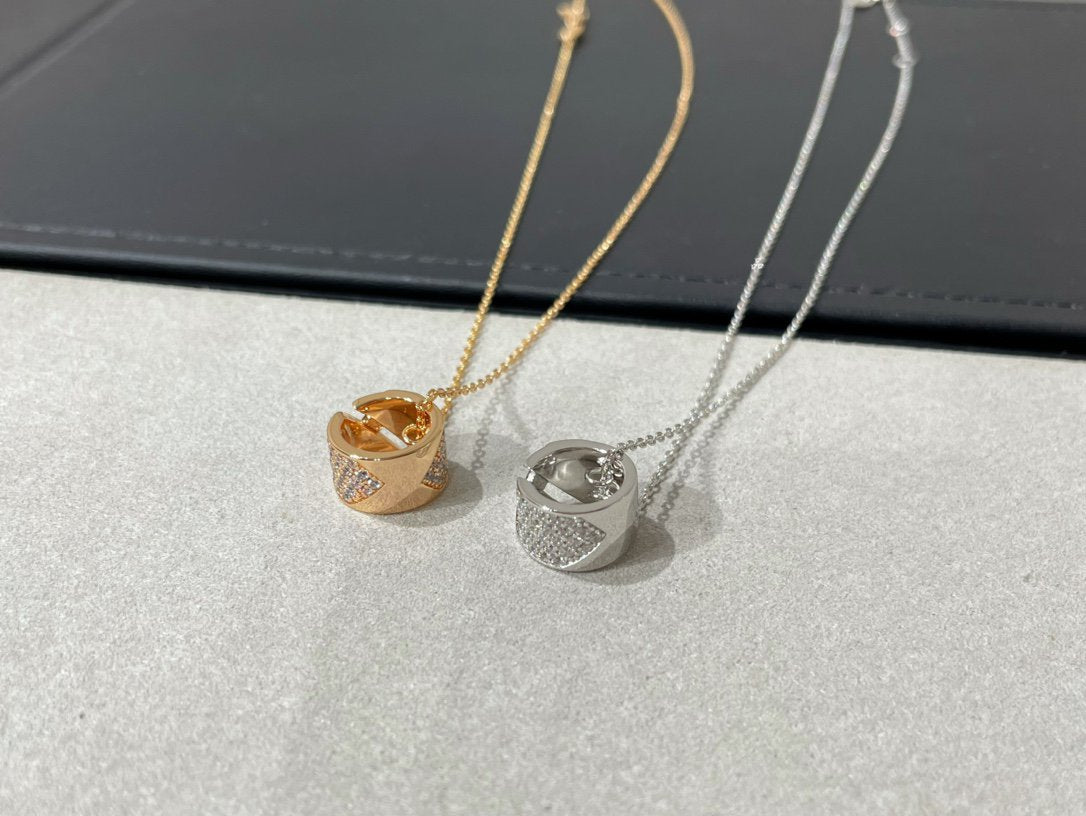 [⭐Renara]LIENS EVIDENCE DIAMOND PAVED NECKLACE
