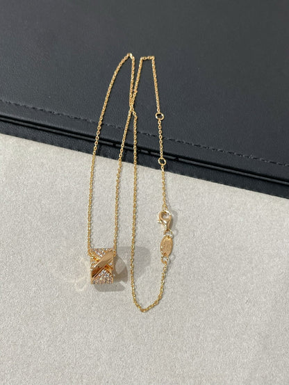 [⭐Renara]LIENS EVIDENCE DIAMOND PAVED NECKLACE