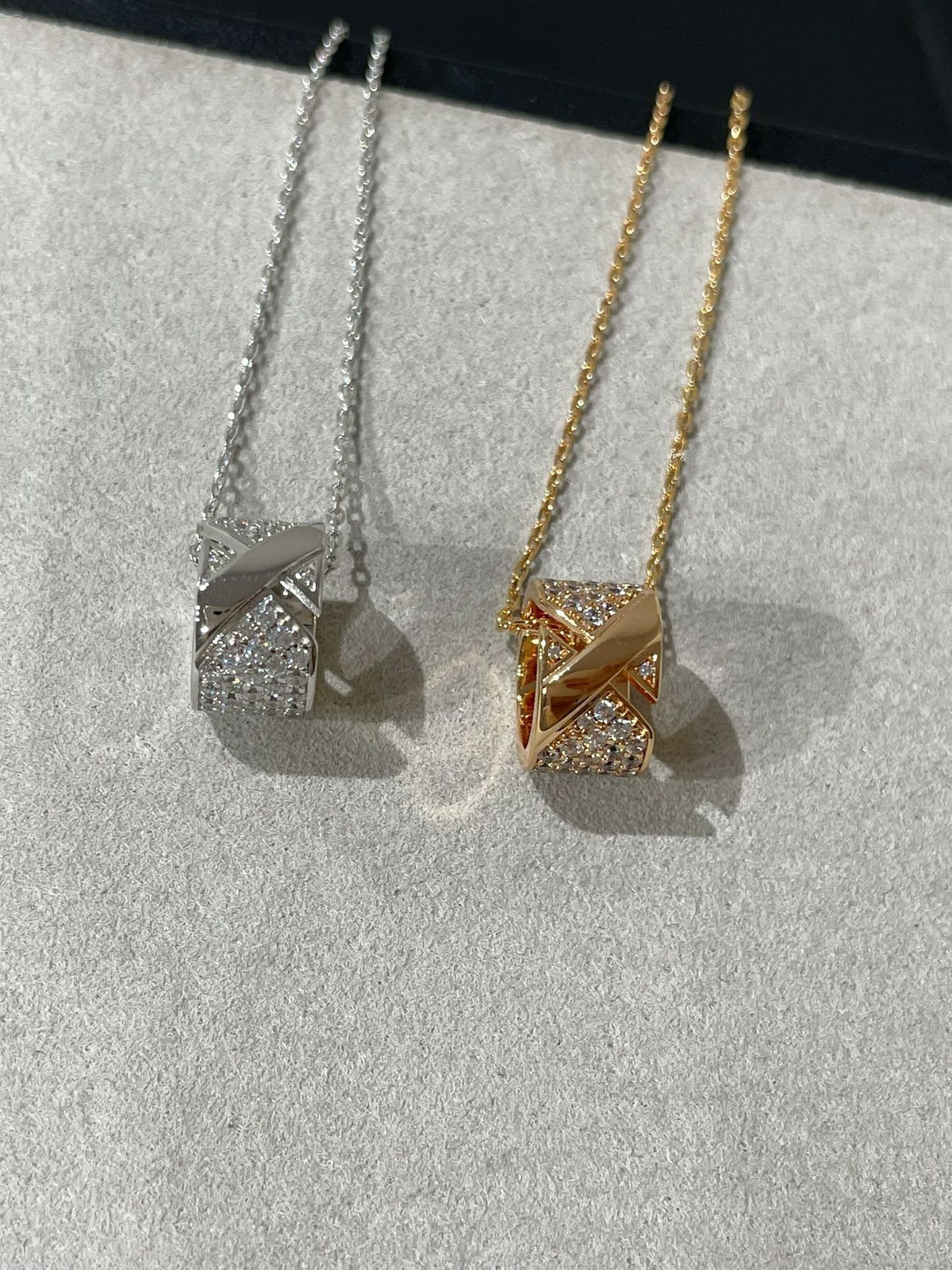 [⭐Renara]LIENS EVIDENCE DIAMOND PAVED NECKLACE