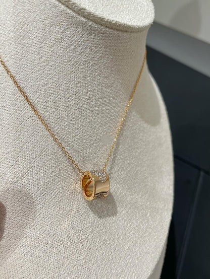 [⭐Renara]LIENS EVIDENCE DIAMOND PAVED NECKLACE
