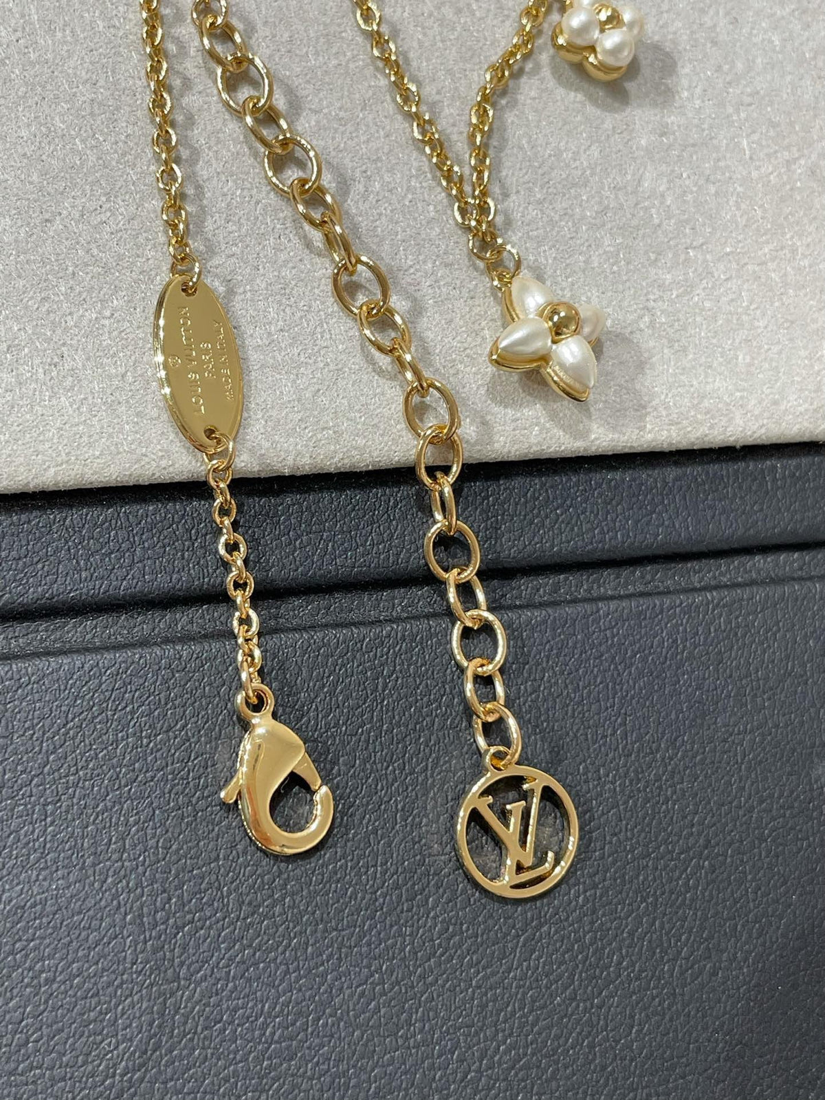 [⭐Renara]FLOWERGRAM GOLD MOP DOUBLE ROW NECKLACE