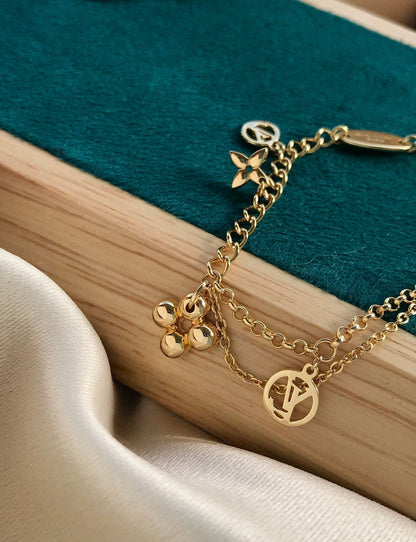 [⭐Renara]BLOOMING PINK GOLD MOP BRACELET