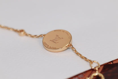 [⭐Renara]STAR AND SUN 4 MOTIF PINK GOLD MALACHITE BRACELET