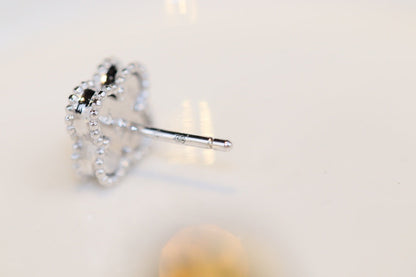 [⭐Renara]CLOVER MINI TURQUOISE SILVER STUD EARRINGS