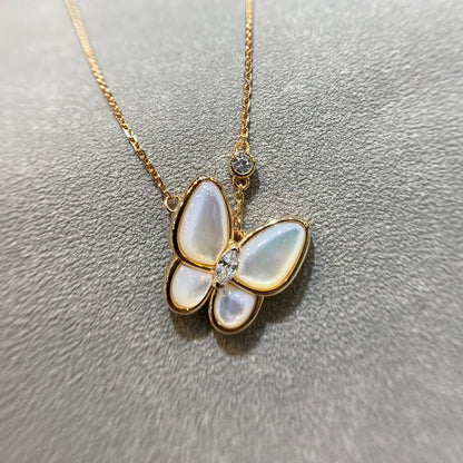 [⭐Renara]BUTTERFLY MOP DIAMOND NECKLACE