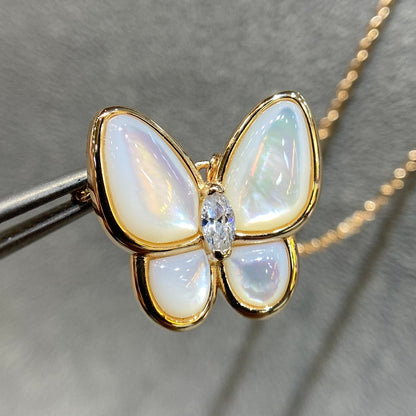 [⭐Renara]BUTTERFLY MOP DIAMOND NECKLACE