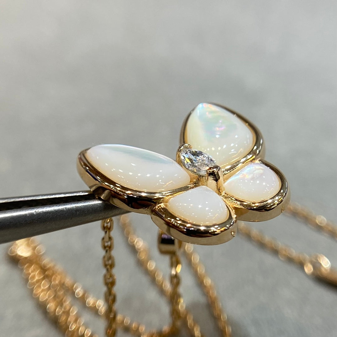 [⭐Renara]BUTTERFLY MOP DIAMOND NECKLACE