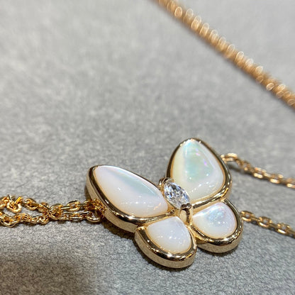 [⭐Renara]BUTTERFLY MOP DIAMOND NECKLACE