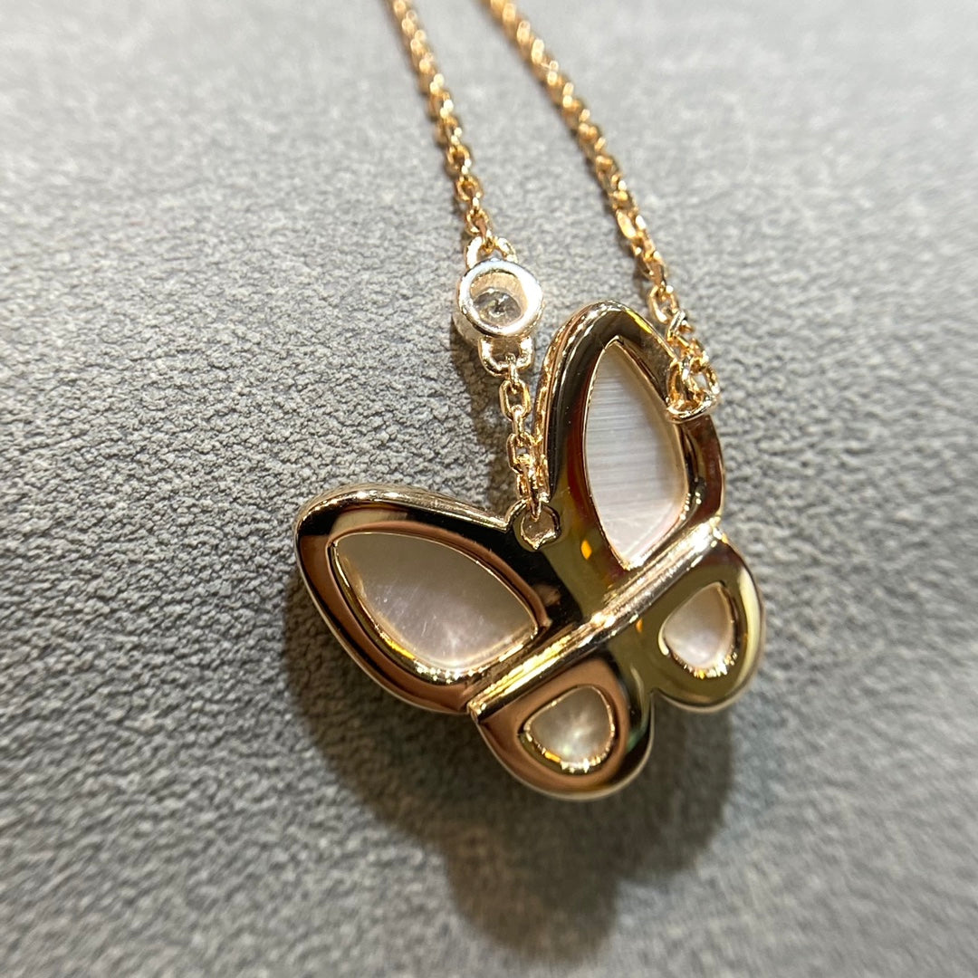 [⭐Renara]BUTTERFLY MOP DIAMOND NECKLACE
