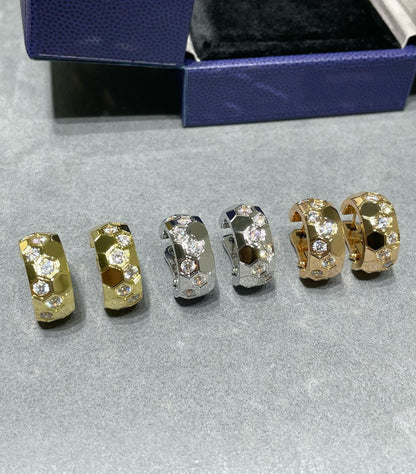 [⭐Renara]BEE LOVE DIAMOND HOOP EARRINGS