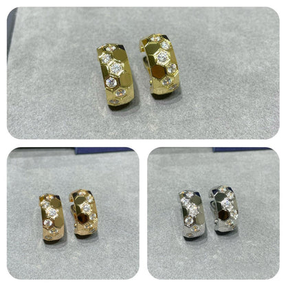 [⭐Renara]BEE LOVE DIAMOND HOOP EARRINGS