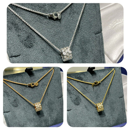 [⭐Renara]BEE LOVE DIAMOND PAVED 3 ROW NECKLACE