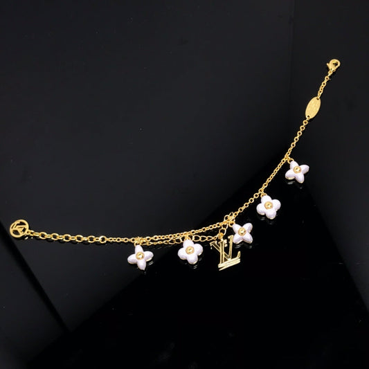 [⭐Renara]LOGO 6 MOTIF STAR AND SUN GOLD BRACELET