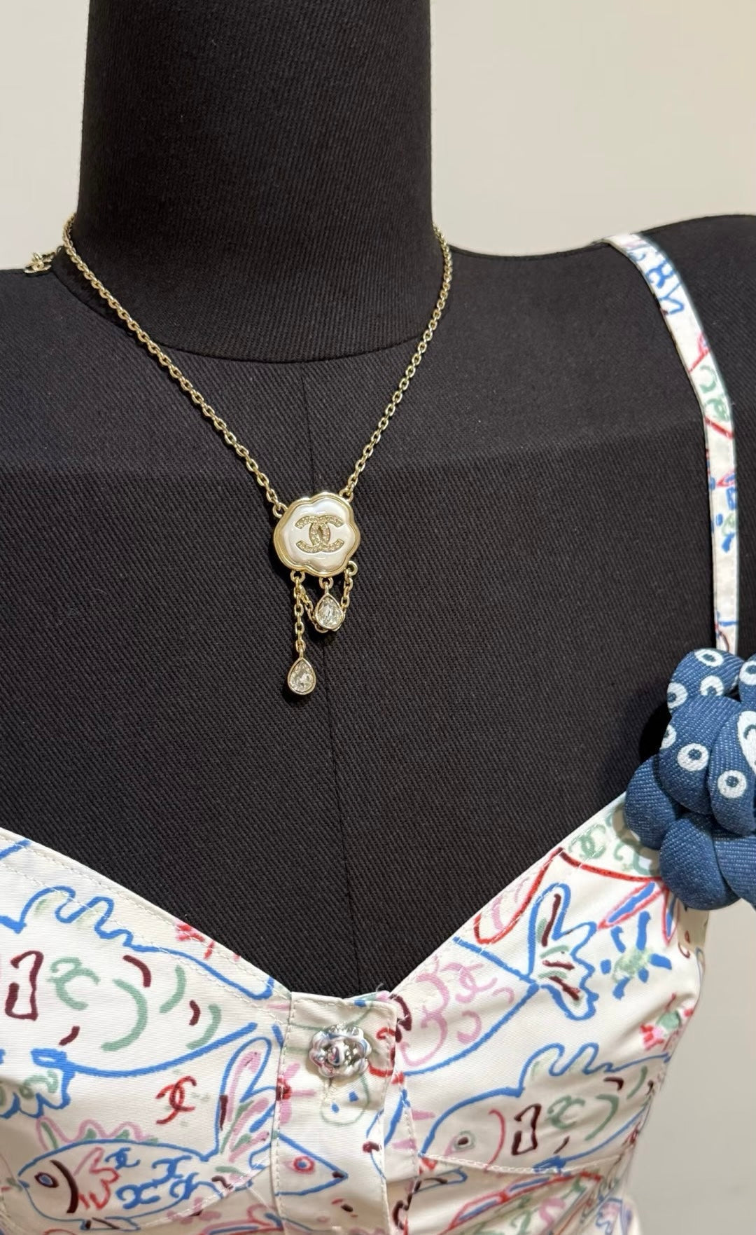 [⭐Renara]Cloud Pearl Mother-of-Pearl Diamond Chain Pendant Necklace