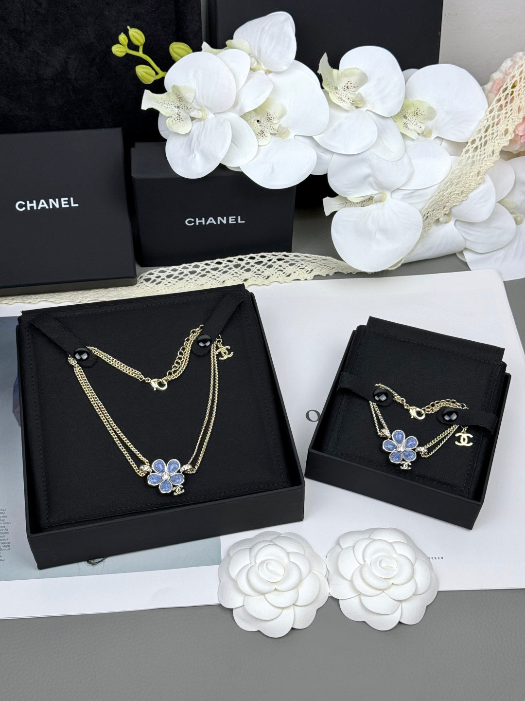[⭐Renara]VOLTE New Blue Floral Double-Layer Bracelet