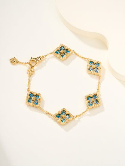 [⭐Renara]B.C.L ENAMELED Five-Flower Bracelet（Various Colors)