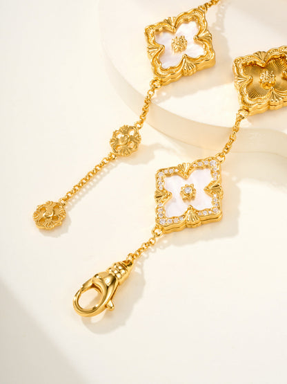 [⭐Renara]B.C.L ENAMELED Five-Flower Bracelet（Various Colors) BIG SIZE
