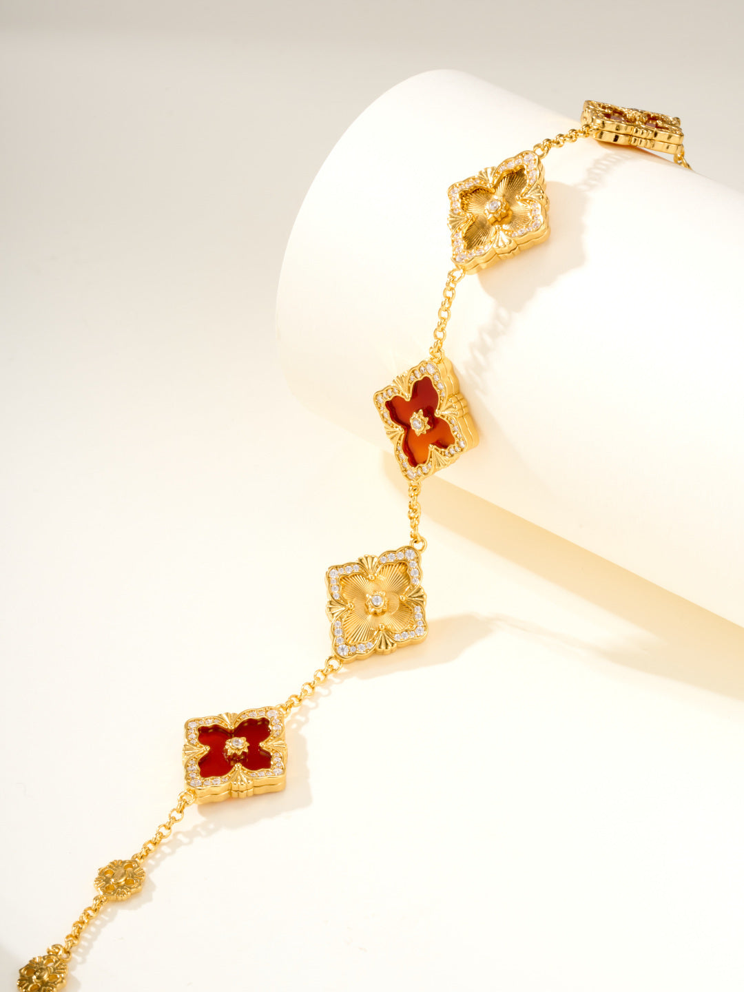 [⭐Renara]B.C.L ENAMELED Five-Flower Bracelet（Various Colors) BIG SIZE