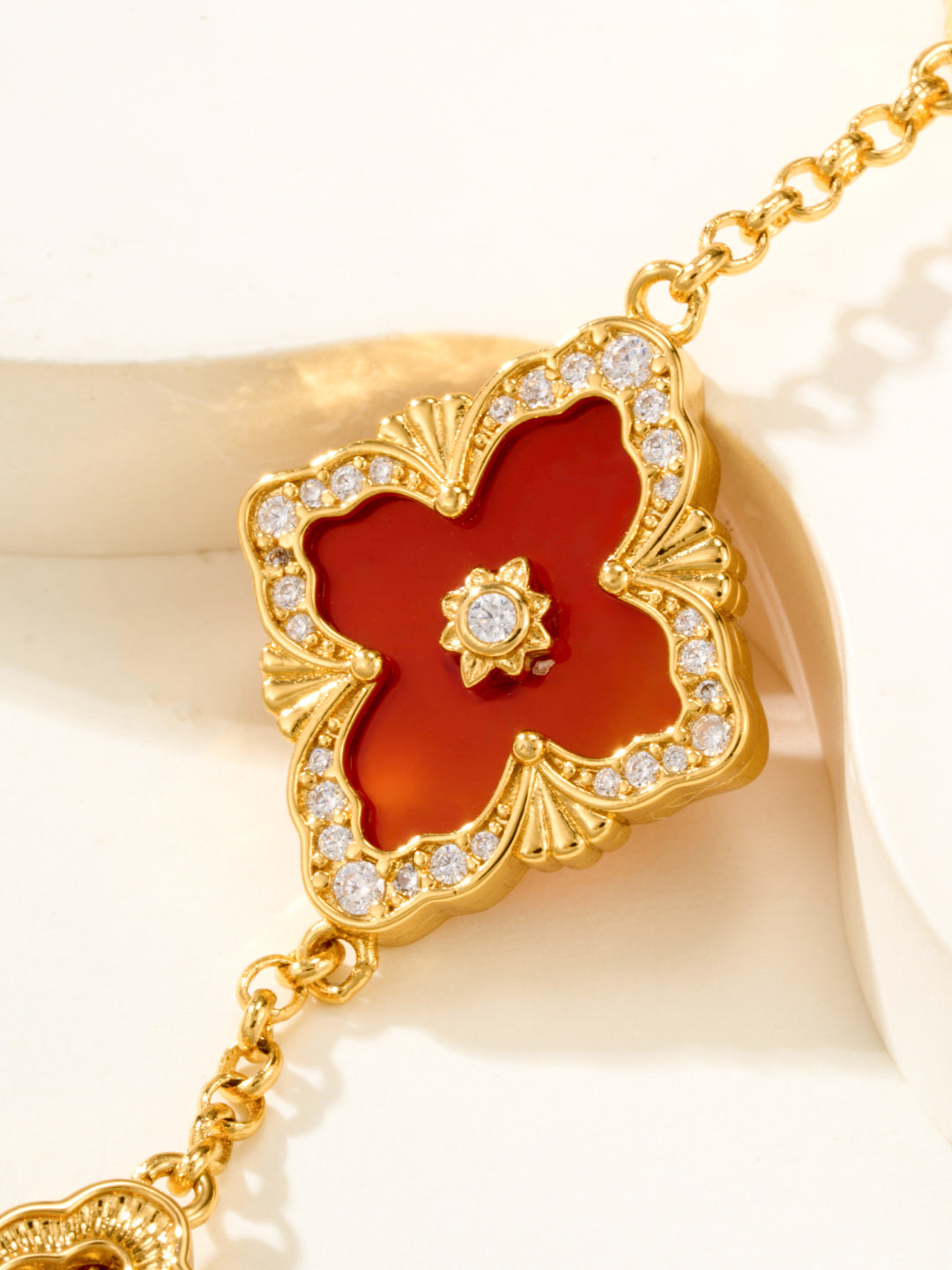 [⭐Renara]B.C.L ENAMELED Five-Flower Bracelet（Various Colors) BIG SIZE