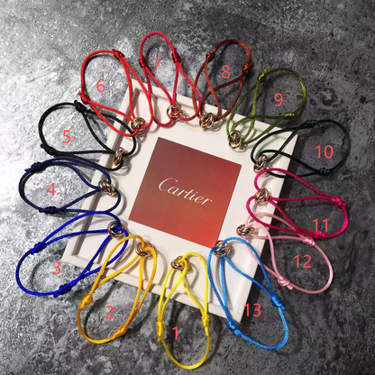[⭐Renara]THREE-RING SELF-ADJUSTING CORD BRACELET