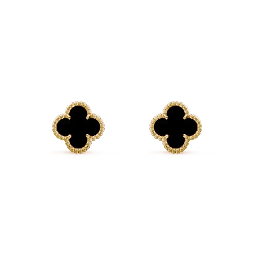 [⭐Renara]CLOVER MINI 9.5MM BLACK MOP EARRINGS