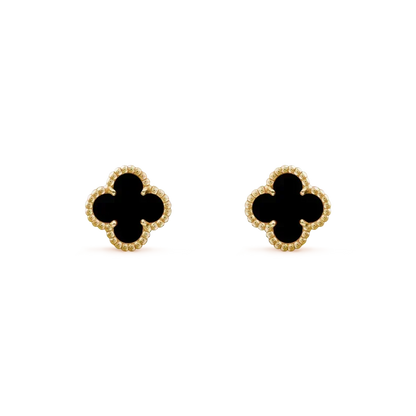 [⭐Renara]CLOVER MINI 9.5MM BLACK MOP EARRINGS