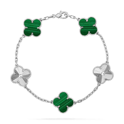 [⭐Renara] CLOVER 5 MOTIF MALACHITE BRACELET COLLECTION