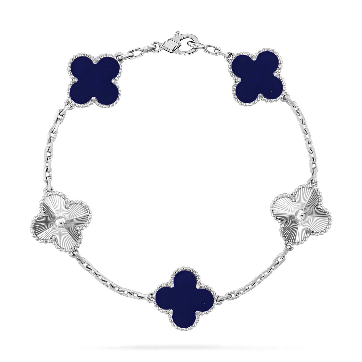 [⭐Renara]CLOVER 5 MOTIF LAPIS LAZULI BRACELET COLLECTION