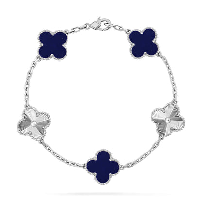 [⭐Renara]CLOVER 5 MOTIF LAPIS LAZULI BRACELET COLLECTION