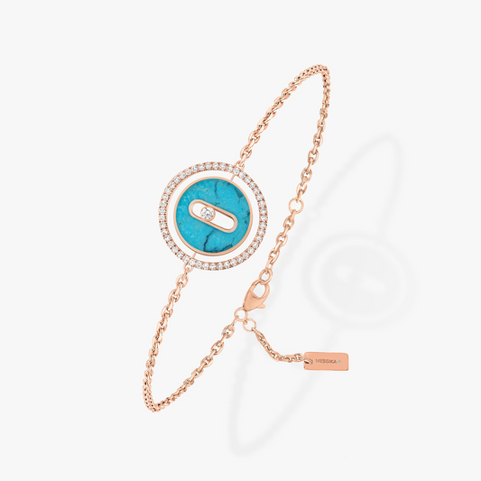[⭐Renara]Demo MOVE TURQUOISE PINK GOLD DIAMOND BRACELET