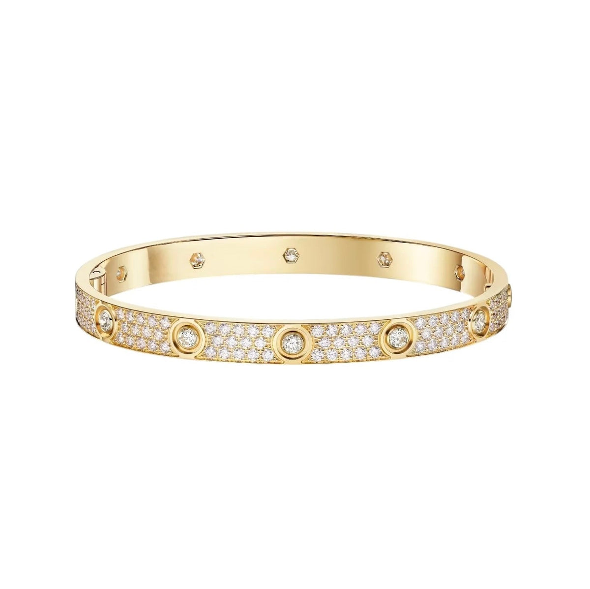 [⭐Renara]LOVE BRACELET 6.1MM DIAMOND-PAVED 10 BIG DIAMONDS