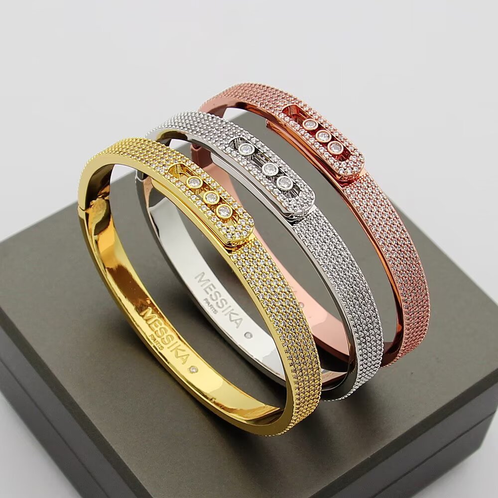 [⭐Renara]Move Noa Full Pavé Diamond Bangle Bracelet