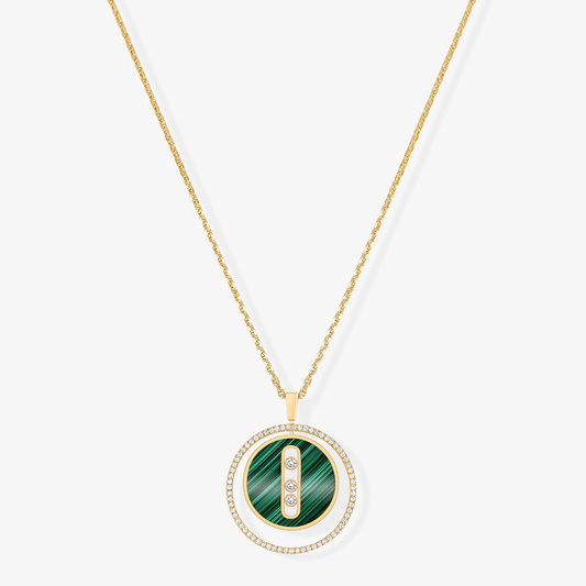 [⭐Renara]Demo MOVE 3 DIAMOND MALACHITE GOLD DIAMOND NECKLACE