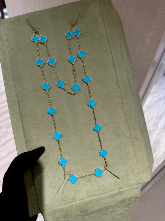 [⭐Renara]CLOVER 20 MOTIFS TURQUOISE GOLD