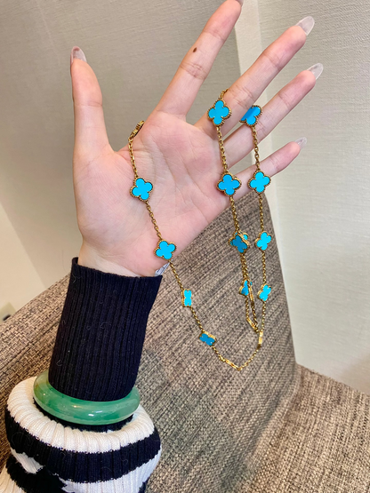 [⭐Renara]CLOVER 20 MOTIFS TURQUOISE GOLD