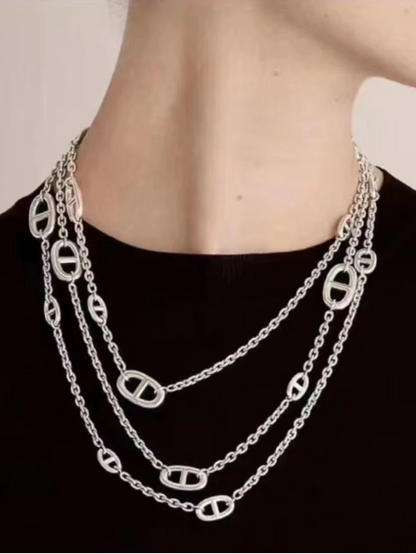[⭐Renara]Classic Silver Sweater Chain