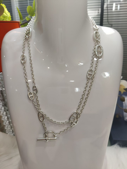 [⭐Renara]Classic Silver Sweater Chain