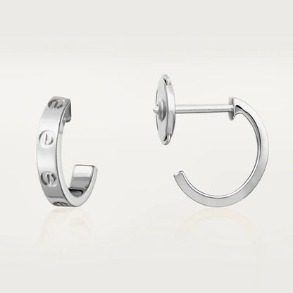 [⭐Renara]LOVE EARRINGS 2.65MM SILVER