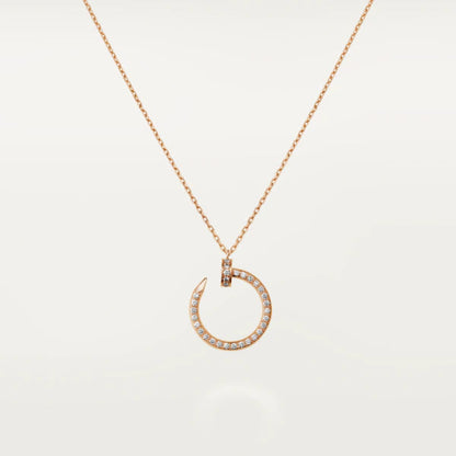 [⭐Renara]JUSTE NECKLACE PINK GOLD DIAMONDS