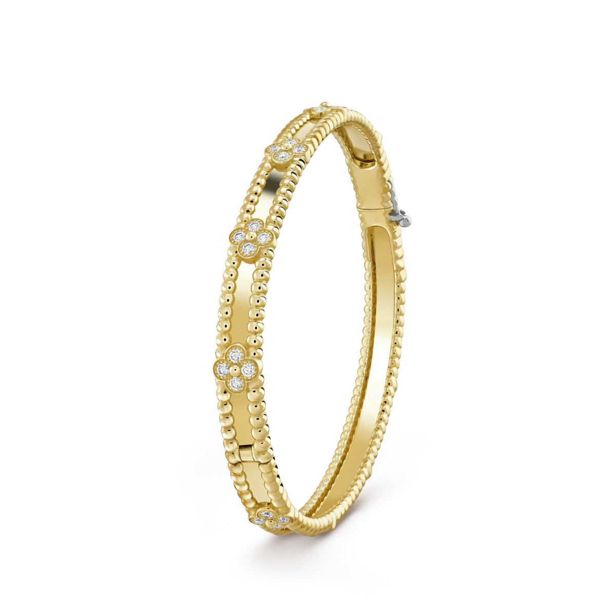 [⭐Renara]CLOVER BRACELET 4MM DIAMONDS