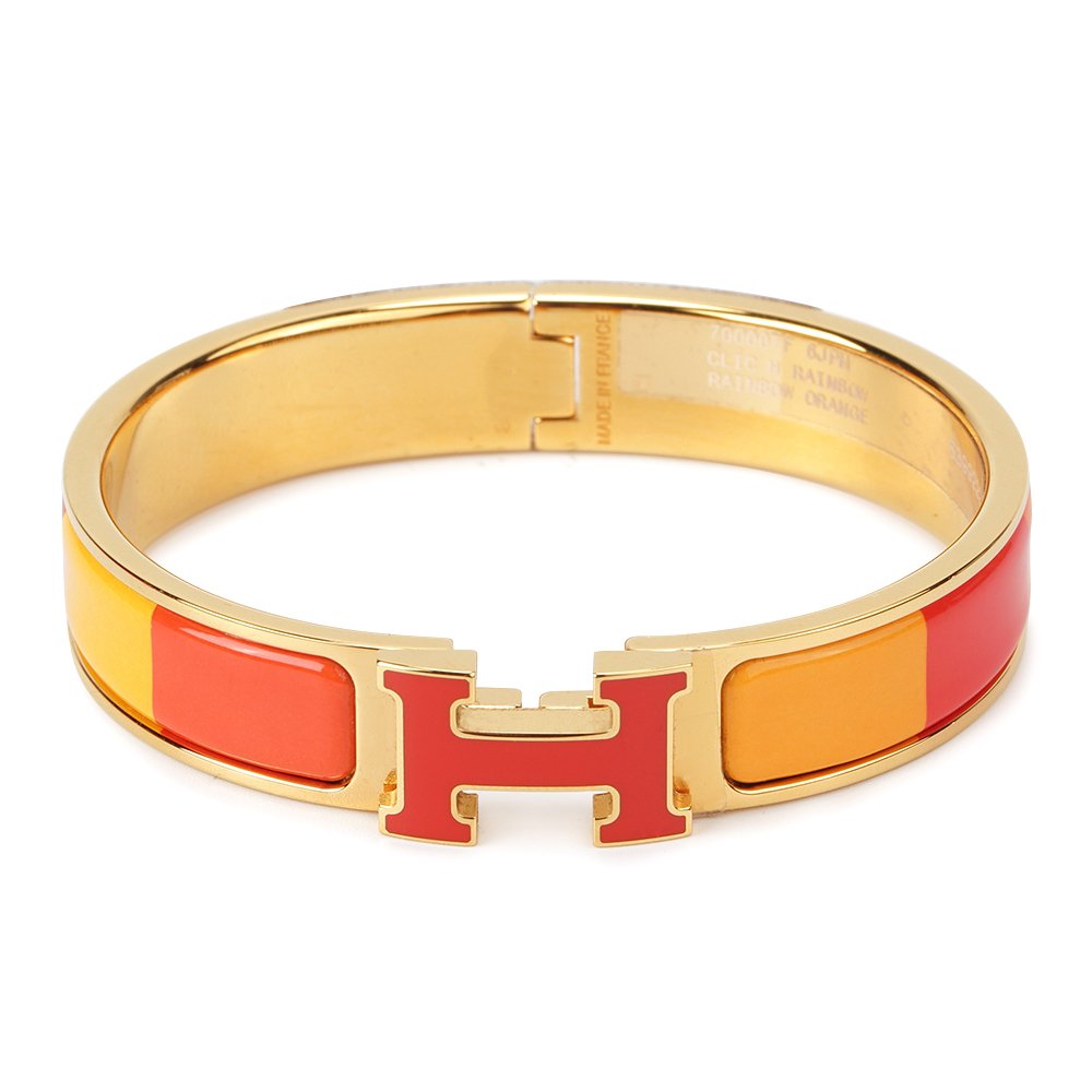 [⭐Renara]H BRACELET ORANGE RAINBOW CERAMIC