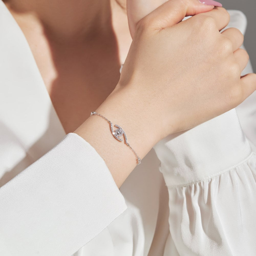 [⭐Renara]Demo Eye Pave-Set Diamond Bracelet