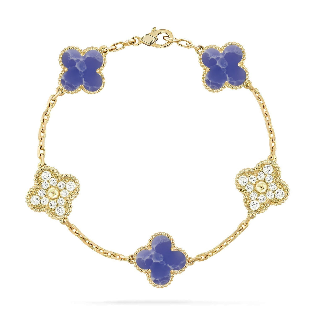 [⭐Renara]CLOVER 5 MOTIF BLUE VEINS BRACELET COLLECTION